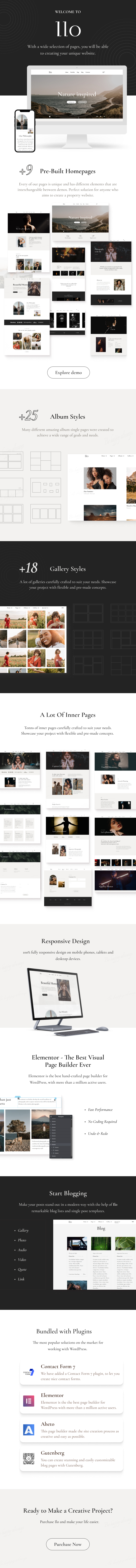 Ilo - Photography WordPress Theme - 2